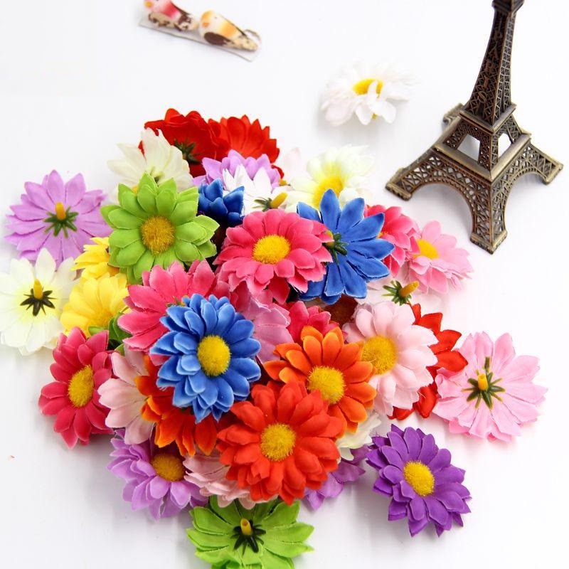 small artificial sunflowers